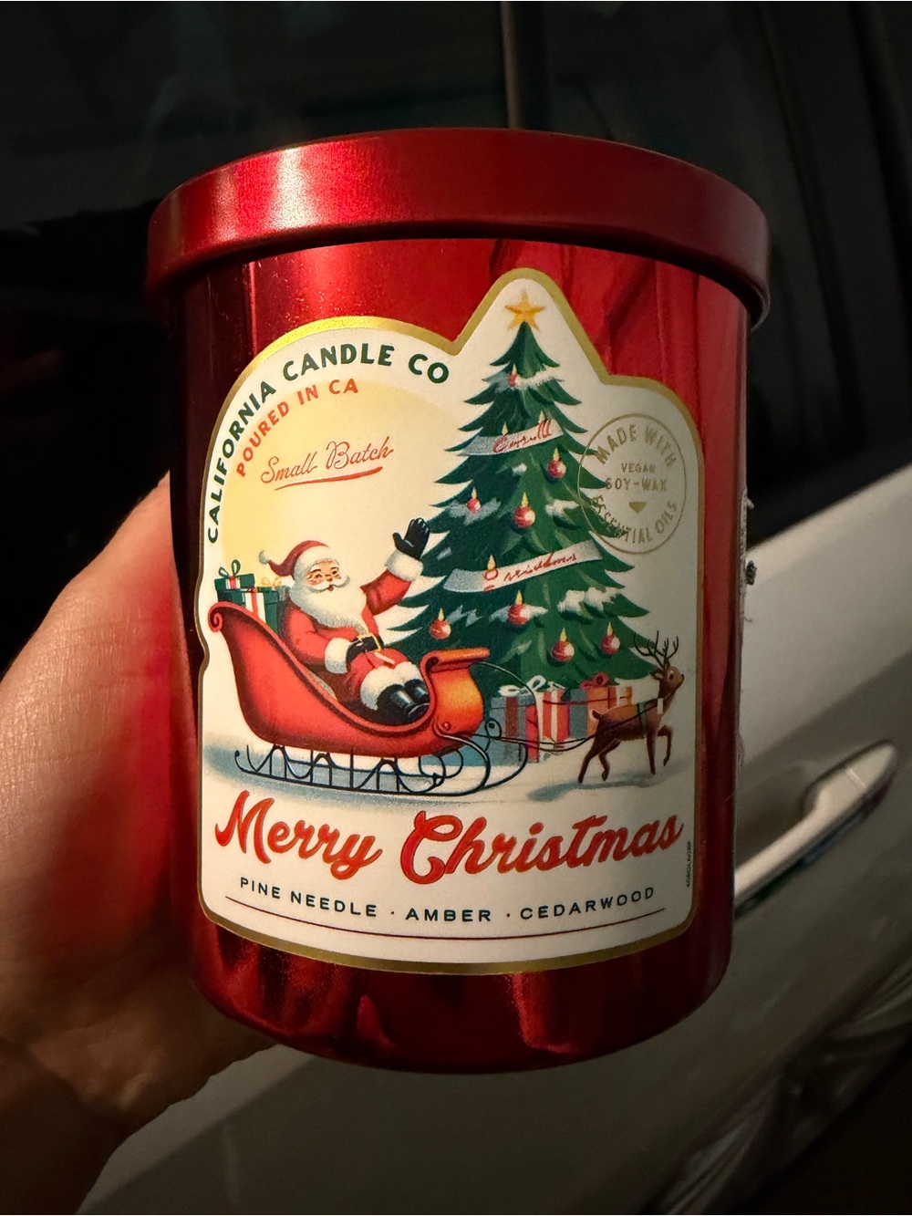 NWT California Candle company 9oz Merry Christmas Scent